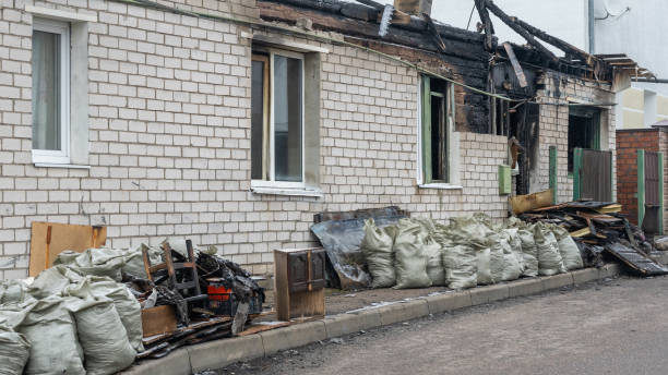 Professional Fire Damage Repair technician working in Hutto, TX